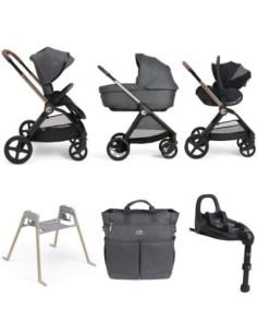Chicco - Promo Trio Mysa Gran Comfort Con First Seat Recline + Borsa Genitore + Stand Lullaglide + Base Full 360 i-Size