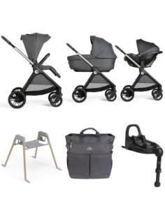 Chicco - Promo Trio Bellagio Gran Comfort Con Kory Plus + Borsa Genitore + Stand Lullaglide + Base Full 360 i-Size