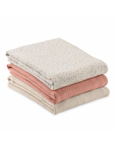 Hauck - Mussole Cuddle N Clean Set 3 Pezzi