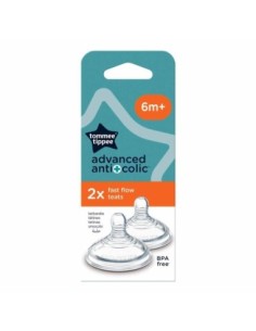 Tommee Tippee - 2 Tettarelle Advanced Anti-Colic 6m+ Flusso Veloce
