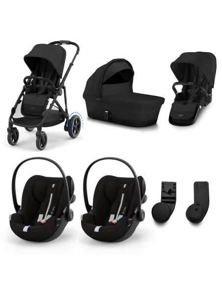 Cybex - Promo Trio Gemellare e-Gazelle Con Due Ovetti Cloud G i-Size + Seconda Seduta e Navicella Gazzelle S In Omaggio