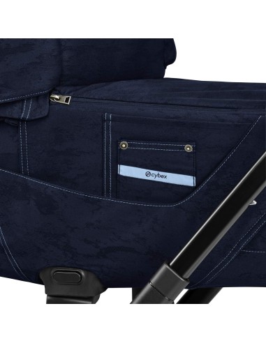 Cybex - Navicella Priam Lux Rebellious Luxury Denim Blue - Spedizione Gratuita