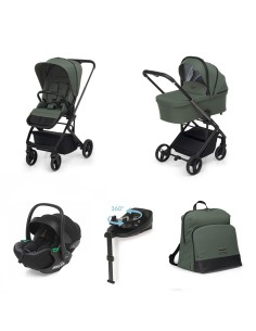 Foppapedretti - Trio TicToc Con Seggiolino Auto Rek i-Size + Base REK, Borsa Pretty e Adattatori OMAGGIO - Spedizione Gratuita