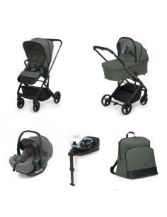 Foppapedretti - Trio TicToc Con Seggiolino Auto Rek i-Size + Base REK, Borsa Pretty e Adattatori OMAGGIO - Spedizione Gratuita