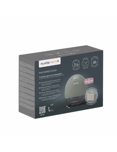 Nuvita - Tiralatte elettrico indossabile singolo a 3 fasi - Materno Flow 1264W