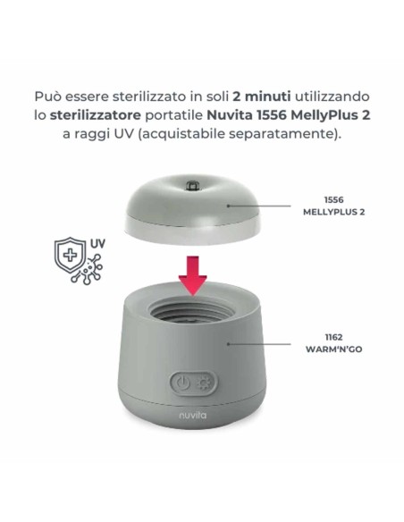 Nuvita - Scaldabiberon portatile universale Warm'n'Go 1162 Nuvita - Scaldabiberon portatile universale Warm'n'Go 1162