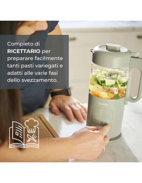 Nuvita - Cuocipappa multifunzione 7 in 1 Magic Pappa con Ricettario Nuvita Chef Nuvita - Cuocipappa multifunzione 7 in 1 Magic Pappa con Ricettario Nuvita Chef