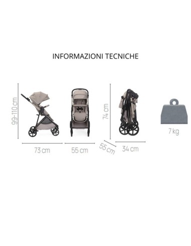Chicco - Trio Seety 2026 Con Kory Essential i-Size + Borsa Organizer IN OMAGGIO - Spedizione Gratuita