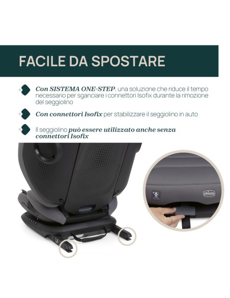 Chicco - Seggiolino Auto Fold&Go S (100-150 Cm) - Spedizione Gratuita