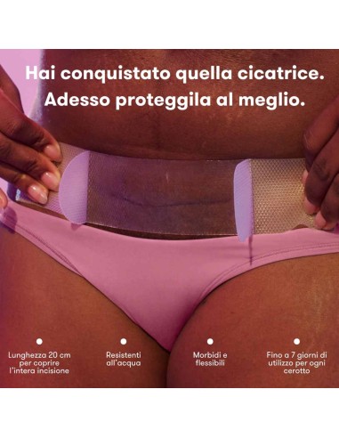 Frida Mom - Cerotti Frida Mom in silicone medicale per cicatrice da parto cesareo (6 pezzi)