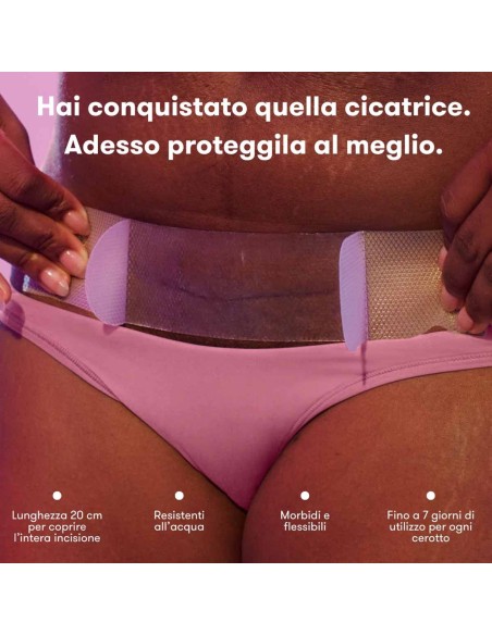 Frida Mom - Cerotti Frida Mom in silicone medicale per cicatrice da parto cesareo (6 pezzi)