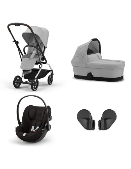 Cybex - Trio Eezy S Twist+ 2 + Cot S + Adattatori + Ovetto Cloud G i-Size - Spedizione Gratuita