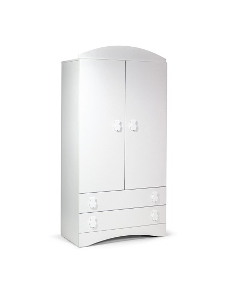 Bebex - Armadio A Due Ante Meggie Bianco - Spedizione Gratuita