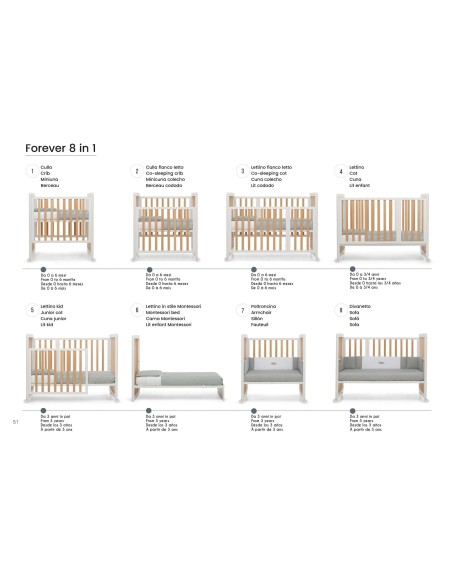 Brevi - Lettino Evolutivo Forever - Spedizione Gratuita
