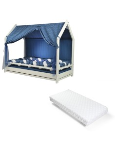 Bebex - Kit Lettino Future Lab Con Materasso e Kit Tessile - Spedizione Gratuita