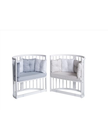 Bebex - Kit Lettino Marilyn Con Materasso Componibile, Kit Tessile Completo e Velo - Spedizione Gratuita