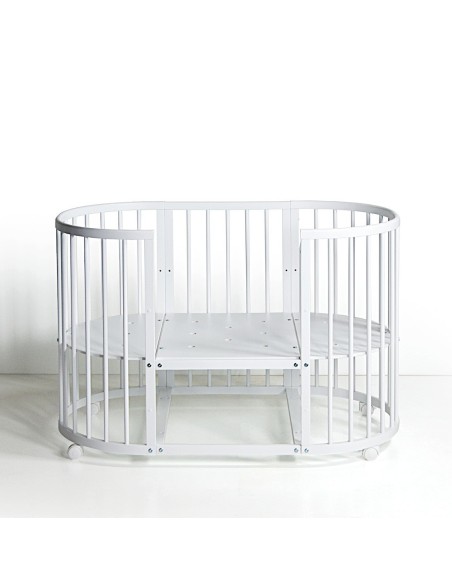 Bebex - Kit Lettino Marilyn Led Con Materasso Componibile, Kit Tessile e Velo - Spedizione Gratuita