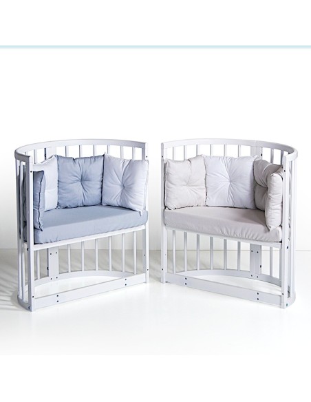 Bebex - Kit Lettino Marilyn Led Con Materasso Componibile, Kit Tessile e Velo - Spedizione Gratuita