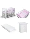 Bebex - Kit Lettino Matrix Con Bagnetto, Materasso Mini e Large e Kit Tessile