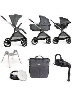 Chicco - Trio Bellagio Gran Comfort Con Kory Plus +Borsa Genitore +Stand Lullaglide +Base Full 360 i-Size e Baby Monitor OMAGGIO