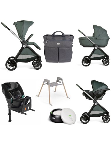 Chicco - Trio Bellagio Gran Comfort Con Kory Plus +Seggiolino Auto FullSeat 360 i-Size con base E Baby Monitor OMAGGIO