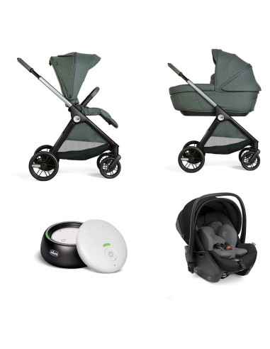 Chicco - Trio Bellagio Gran Comfort Con First Seat Recline e Baby Monitori in OMAGGIO - Spedizione Gratuita