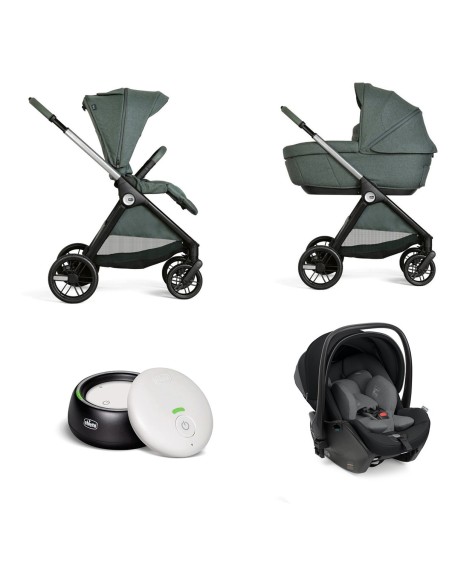 Chicco - Trio Bellagio Gran Comfort Con First Seat Recline e Baby Monitori in OMAGGIO - Spedizione Gratuita