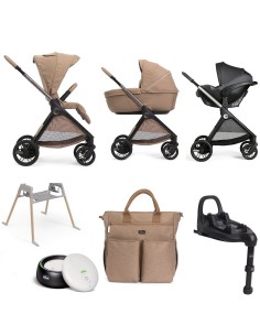 Chicco - Trio Bellagio2 Gran Comfort Con Kory Plus +Borsa Genitore+Stand Lullaglide +Base Full 360 i-Size e Baby Monitor OMAGGIO