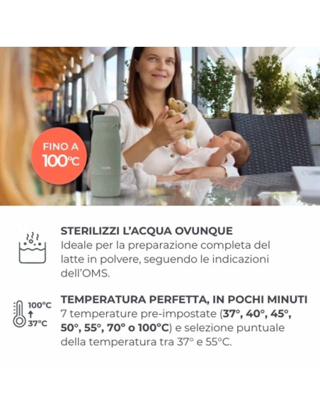 Nuvita - Hot'N'Go Bollitore E Scalda Latte Portatile