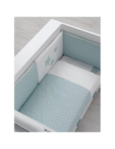 Erbesi - Set Easy Letto + Materasso + Piumone - Bianco Verde - Spedizione Gratuita