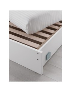 Erbesi - Set Easy Letto + Materasso + Piumone - Bianco Verde - Spedizione Gratuita 2