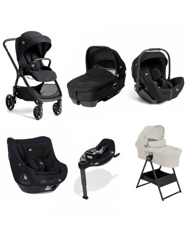 Joie - Trio Valora Con Calmi R129, Ovetto i-Level Pro, Seggiolino i-Harbour E e Base Encore + Supporto Navicella Omaggio