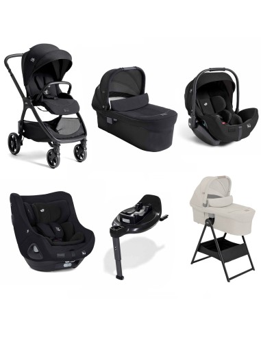 Joie - Trio Valora Con Ramble XL, Ovetto i-Level Pro, Seggiolino i-Harbour E e Base Encore + Supporto Navicella Omaggio