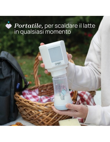 Chicco - Scaldabiberon Portatile 2in1 con Batteria Ricaricabile