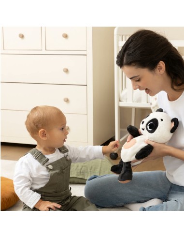 Tiny Love - Peluche di Panda Snuggly Buddy Black e White