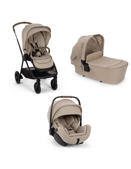 Nuna - Trio Collezione Cosmopolitan Con Passeggino Triv Next, Navicella Lytl e Ovetto Arra Flex - Spedizione Gratuita