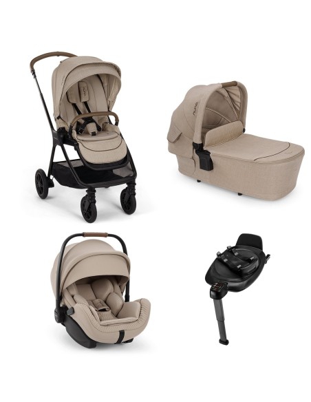 Nuna - Trio Collezione Cosmopolitan Con Passeggino Triv Next, Navicella Lytl, Ovetto Arra Flex e Base Next - Spedizione Gratuita