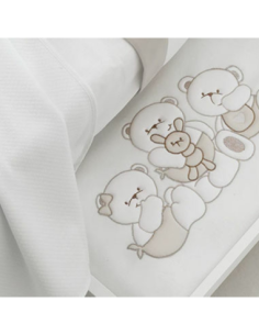 Erbesi - Coperta in Pile Mirtillo Bianco