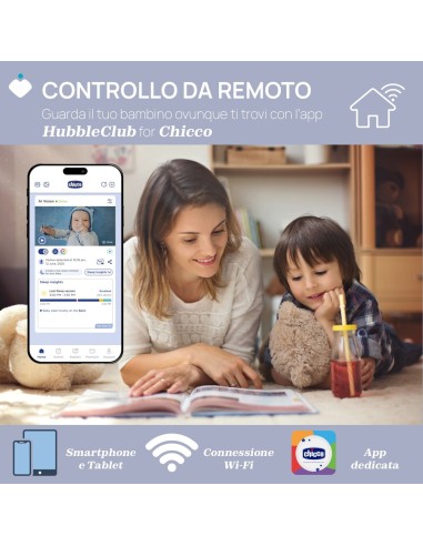 Chicco - Video Baby Monitor WI-FI – Smart AI
