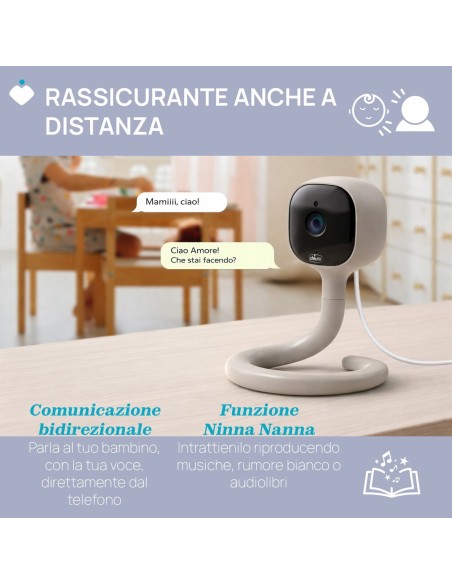 Chicco - Video Baby Monitor WI-FI – Smart AI