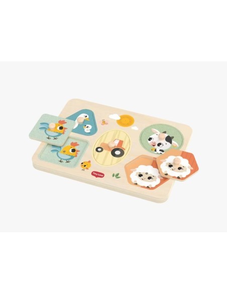 Tiny Love - Puzzle Musicale di Legno Fattoria
