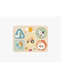 Tiny Love - Puzzle Musicale di Legno Fattoria 2