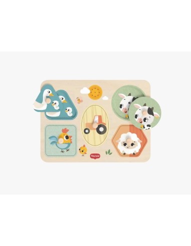 Tiny Love - Puzzle Musicale di Legno Fattoria
