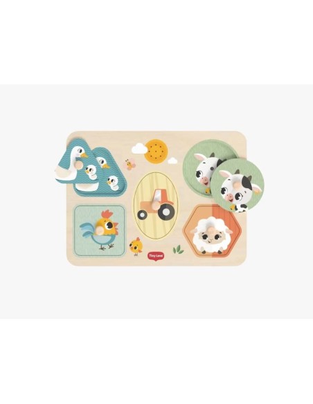 Tiny Love - Puzzle Musicale di Legno Fattoria