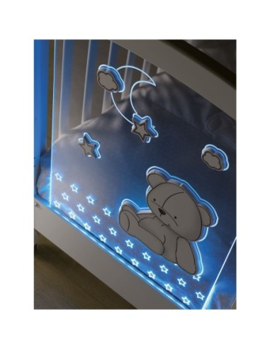 Erbesi - Lettino Stella Magic WiFi Bianco Grigio - Spedizione Gratuita