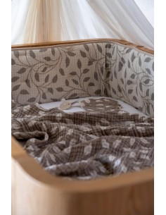 Quax - Copertina/Telo in mussola XL - Collezione Natural - Foglia 2