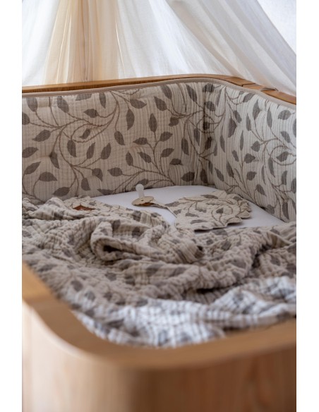 Quax - Copertina/Telo in mussola XL - Collezione Natural - Foglia