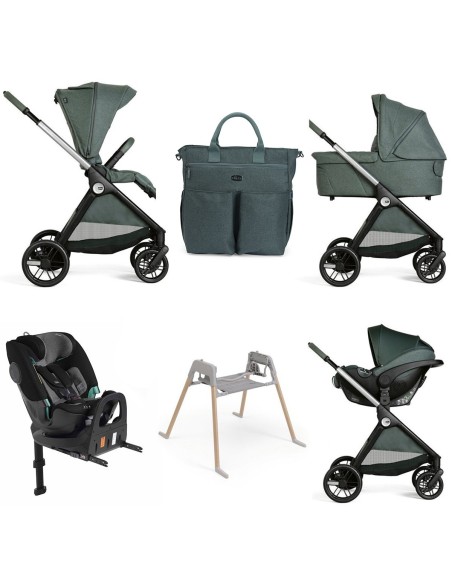 Chicco - Trio Bellagio2 Flexi Con Kory Plus + Seggiolino Auto FullSeat 360 i-Size con base - Spedizione Gratuita