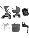 Chicco - Trio Bellagio2 Gran Comfort +First Seat Recline, Borsa Genitore, Stand Lullaglide, Base Full 360