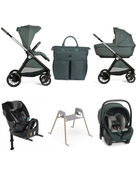 Chicco - Trio Bellagio2 Gran Comfort Con First Seat Recline+ Seggiolino Auto FullSeat 360 i-Size con base